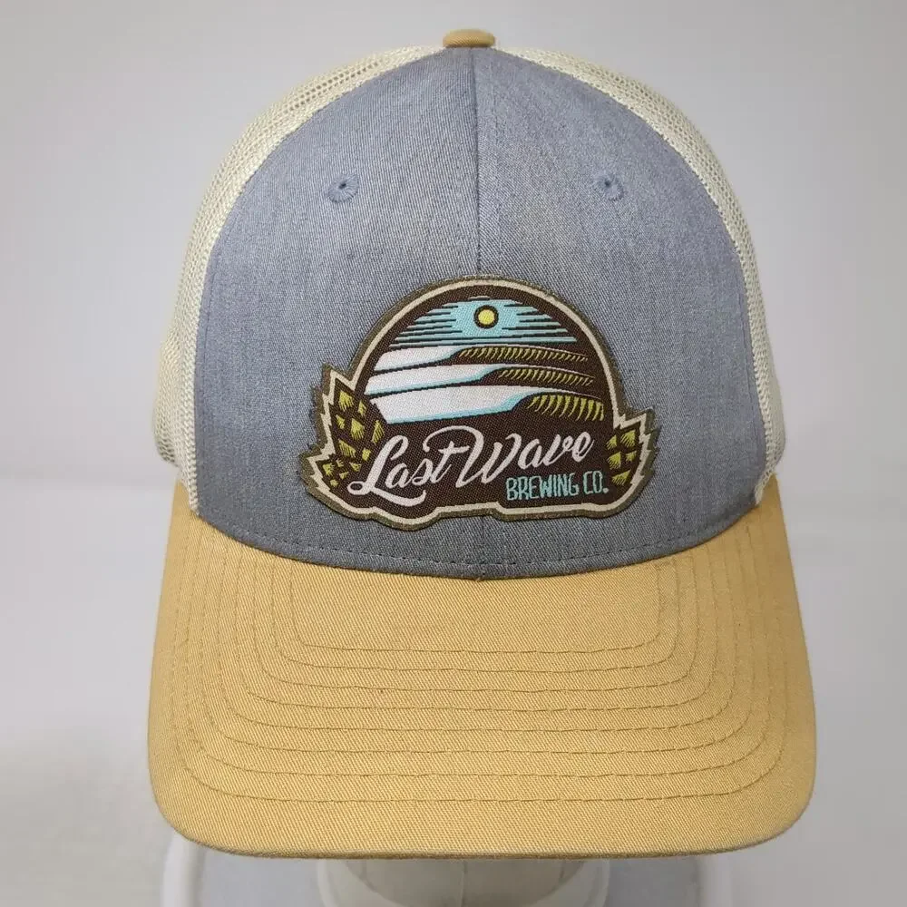 Richardson Trucker Hat Gray L Last Wave Brewing Co Point Pleasant Beach NJ